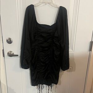 Fiestar Black Ruched Dress